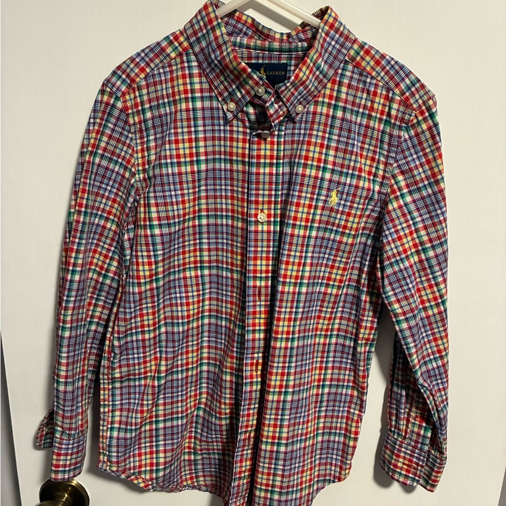 Ralph Lauren Boys size 6 Plaid Long Sleeve
